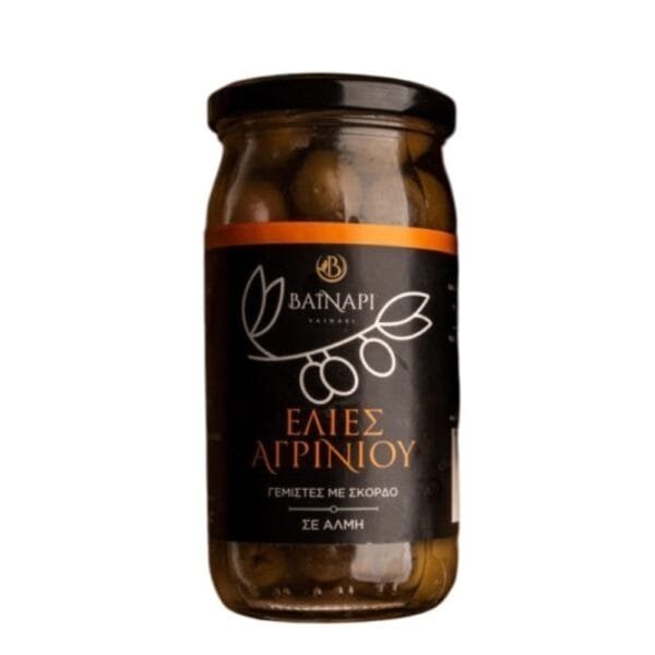 Eλιές Αγρινίου Γεμιστές με Σκόρδο σε Βάζο 370gr