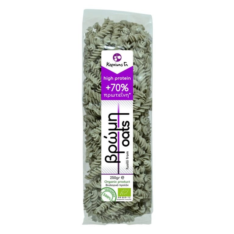 ΚΕΡΚΙΝΗΣ ΓΗ Στριφτό μακαρονάκι High Protein από Βρώμη GR BIO 250γρ.