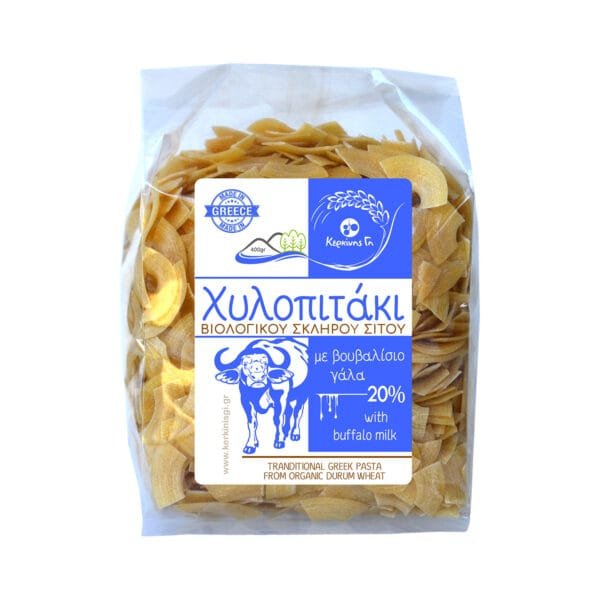 ΚΕΡΚΙΝΗΣ ΓΗ Χυλοπιτάκι από βιολογικό αλεύρι με 20% Βουβαλίσιο Γάλα GR 400γρ.