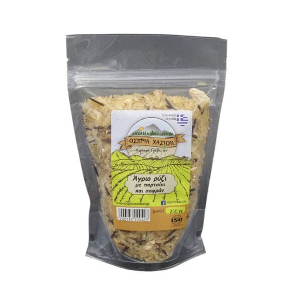 Άγριο Ρύζι με Πορτσίνι και Σαφράν 250gr