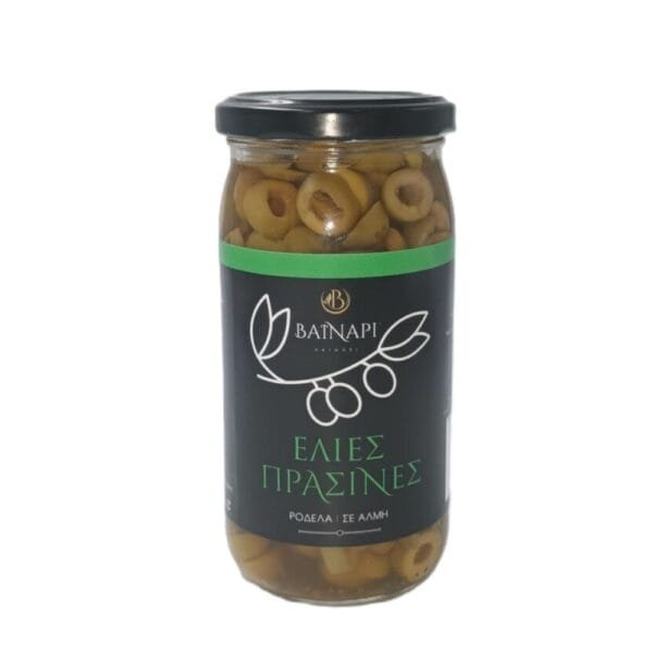Ελιές Πράσινες (ροδέλα) σε Βάζο 370gr