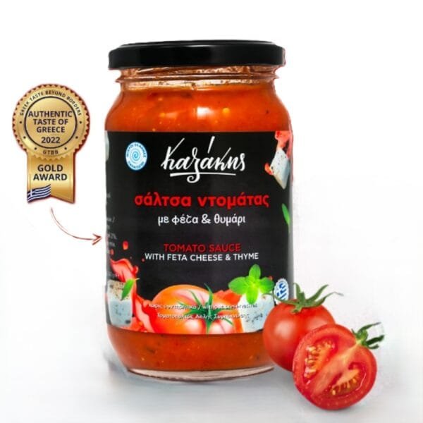 Σπιτική σάλτσα τομάτας με φέτα και θυμάρι 340 ml
