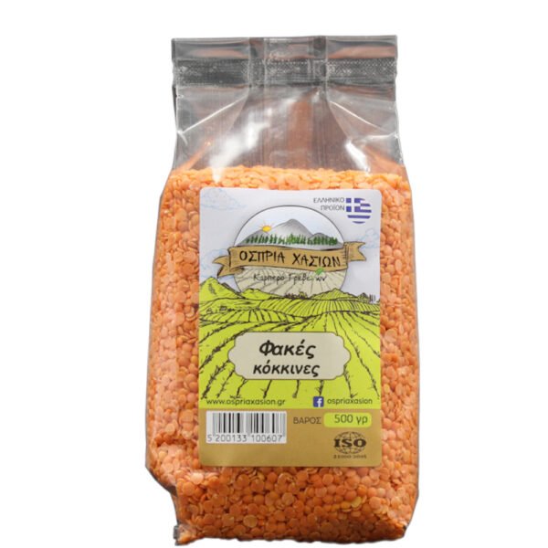 Κόκκινη Φακή Γρεβενών Βιολογική 400γρ