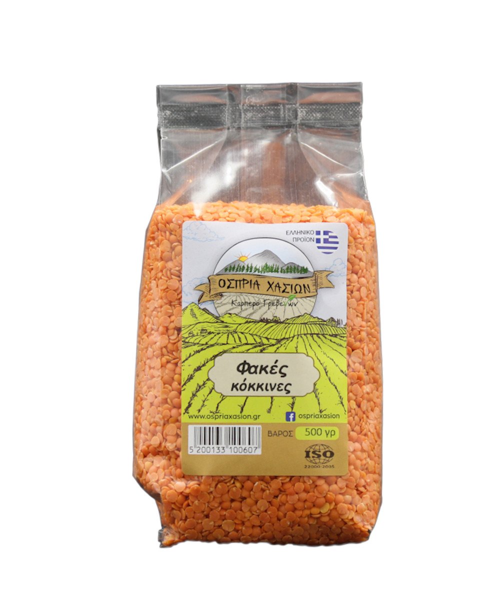 fakikokkini Κόκκινη Φακή Γρεβενών Βιολογική 400γρ - Image 1
